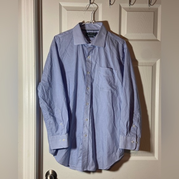 Ralph Lauren Shirt Mens Sz 17 32/33 Yarmouth Long Sleeve Button Down Casual EUC - Picture 4 of 9